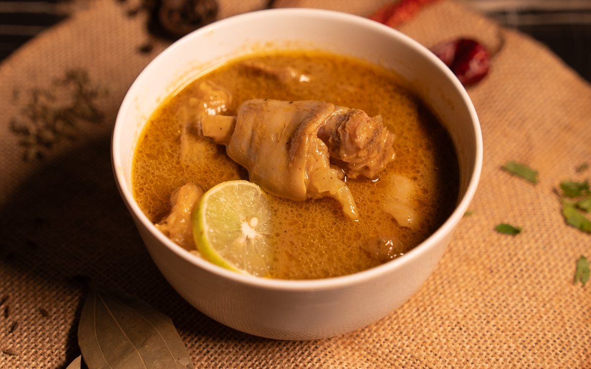 Mutton paya soup